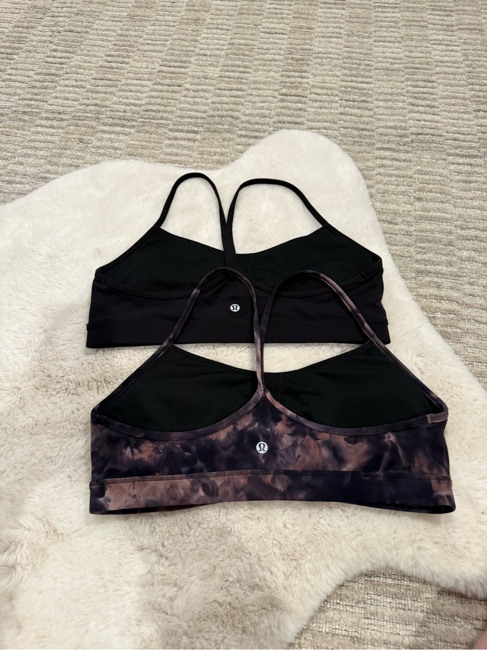 lululemon athletica Strappy Sports Bras - Black & Smoky Tie-Dye - Picture 2 of 8
